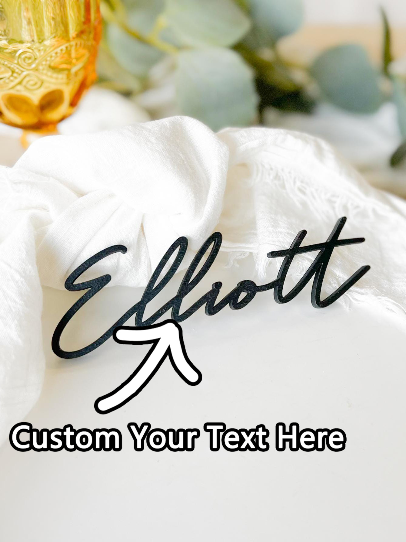 Event & Party Supply - Tarjeta de asiento personalizada, tarjeta de