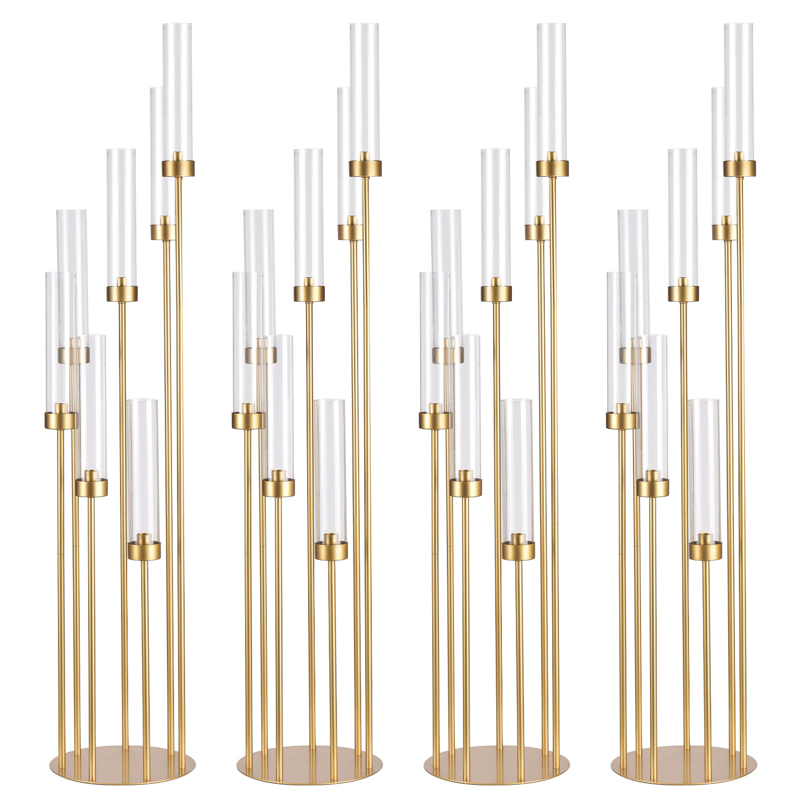 Centerpiece Stick - Juego de 4 Candelabros de Piso