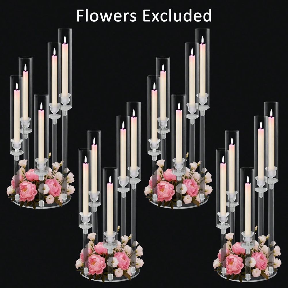 Centerpiece Stick - Candelabro de Acrílico de 5 Brazos