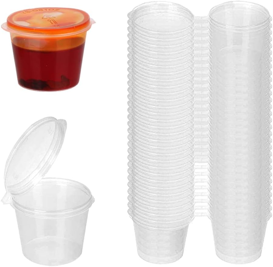 Plastic Cup 50Pcs - Vasos de plástico transparente desechables con