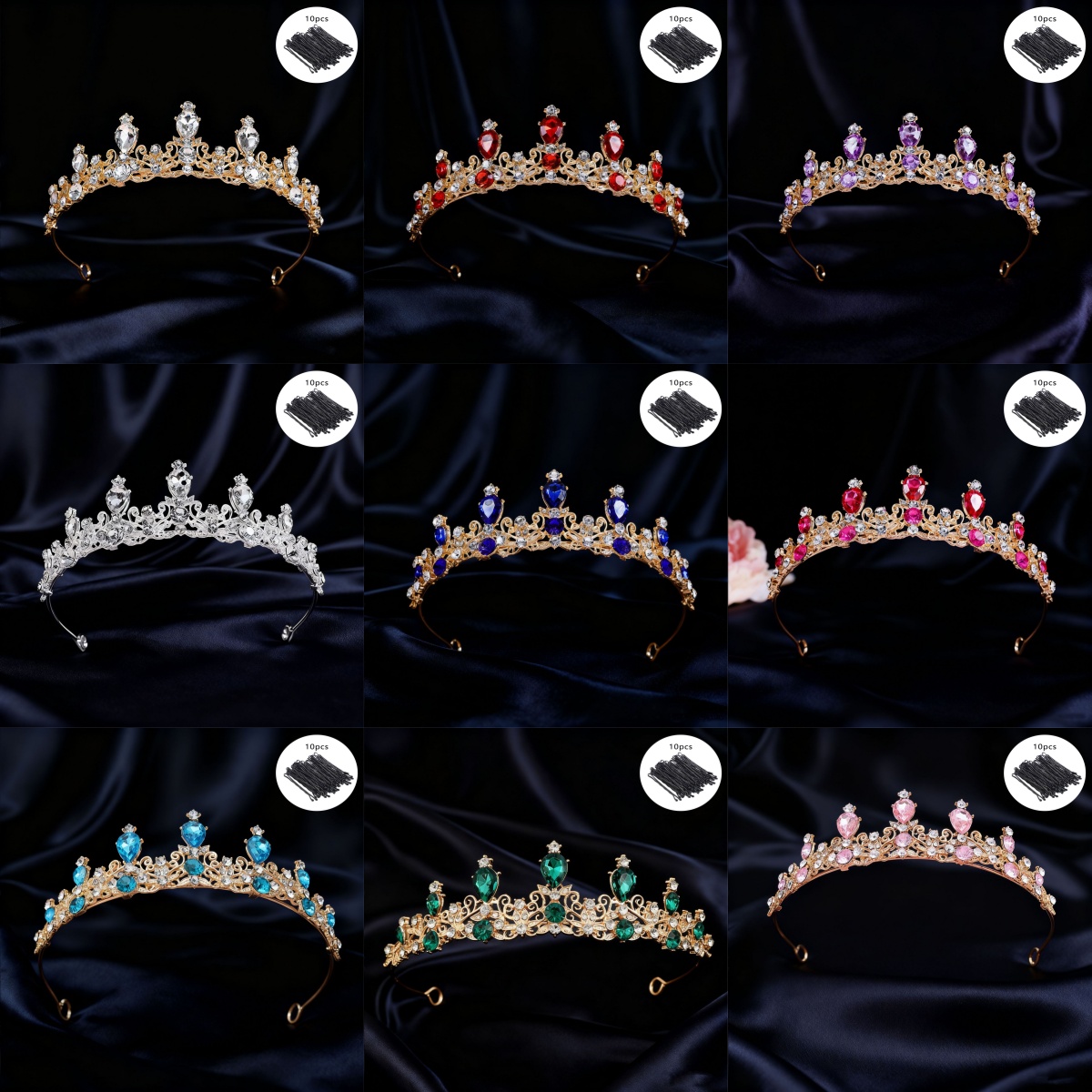 Tiara nupcial vintage con pedr - Event & Party Supply reseña y precio