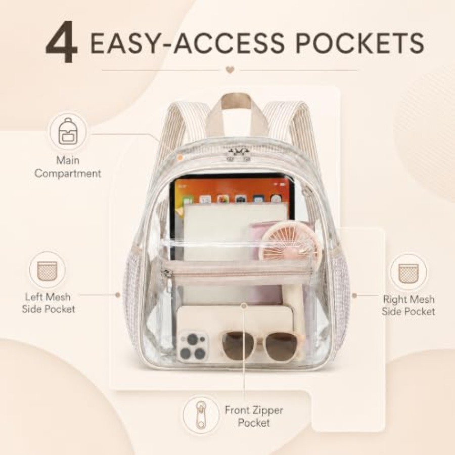 Mini Mochila Transparente para - Event & Party Supply reseña y precio