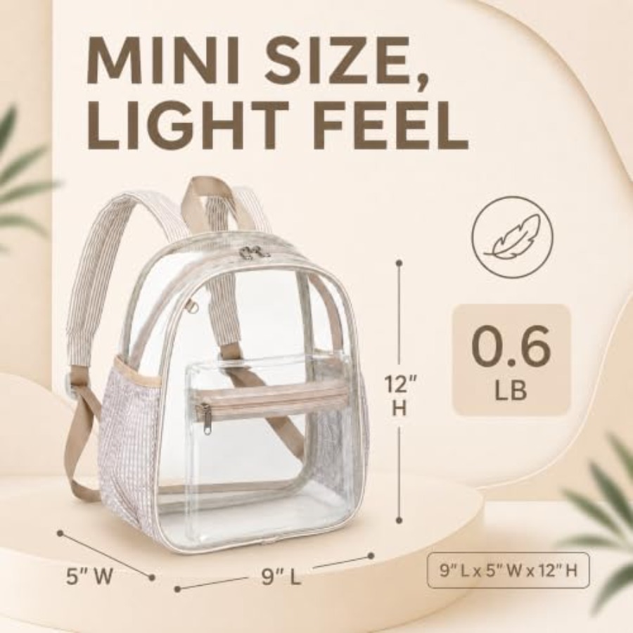 Mini Mochila Transparente para - Event & Party Supply reseña y precio
