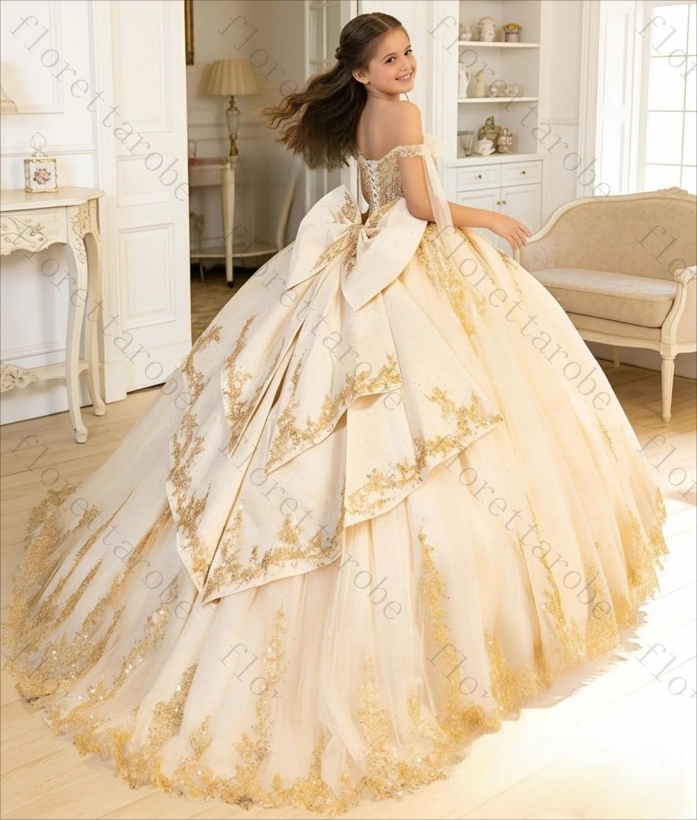 Vestido de niña de las flores  - Birthday Sash Glitter reseña y precio