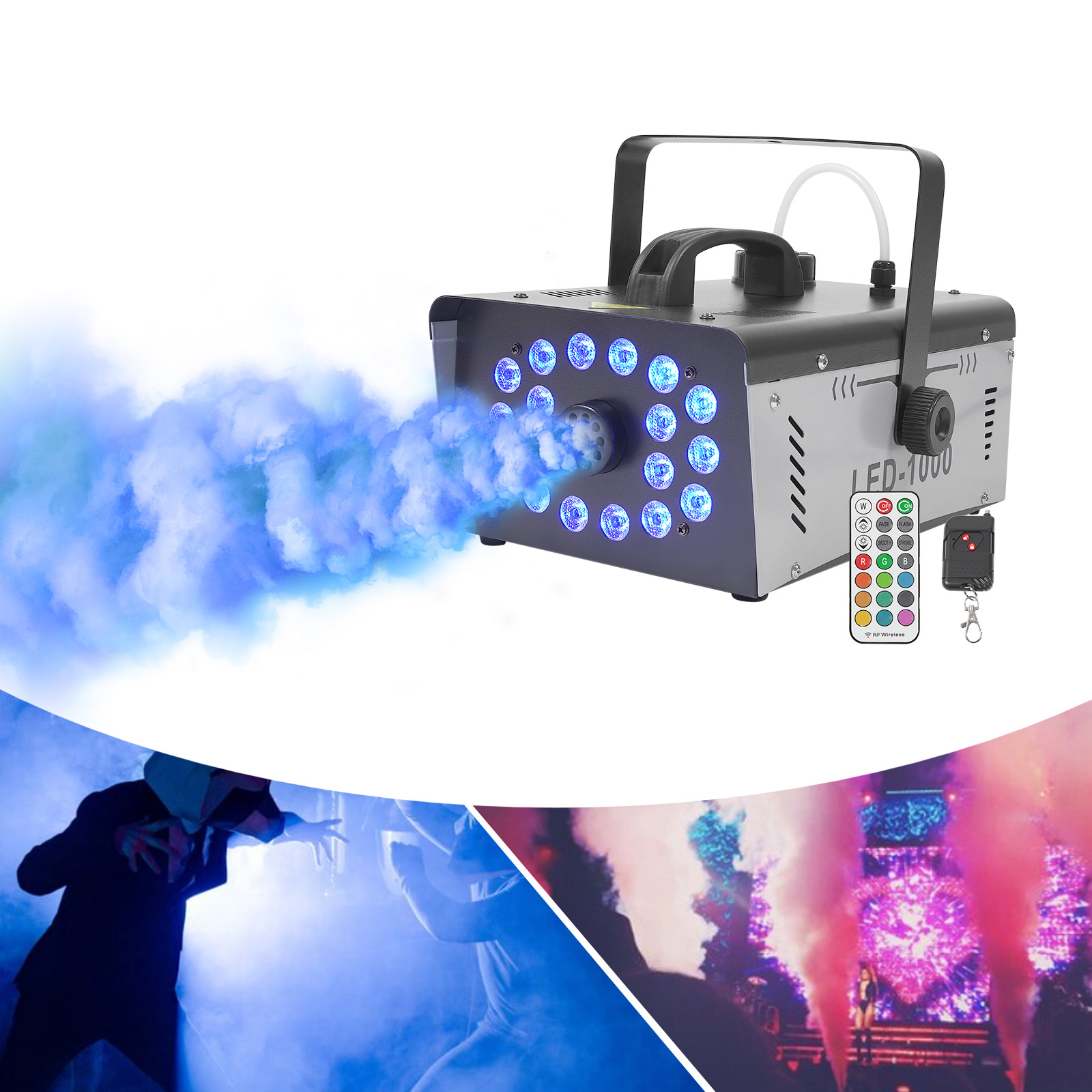 Máquina de Humo de 1000W con 1 - Event Party Dj reseña y precio