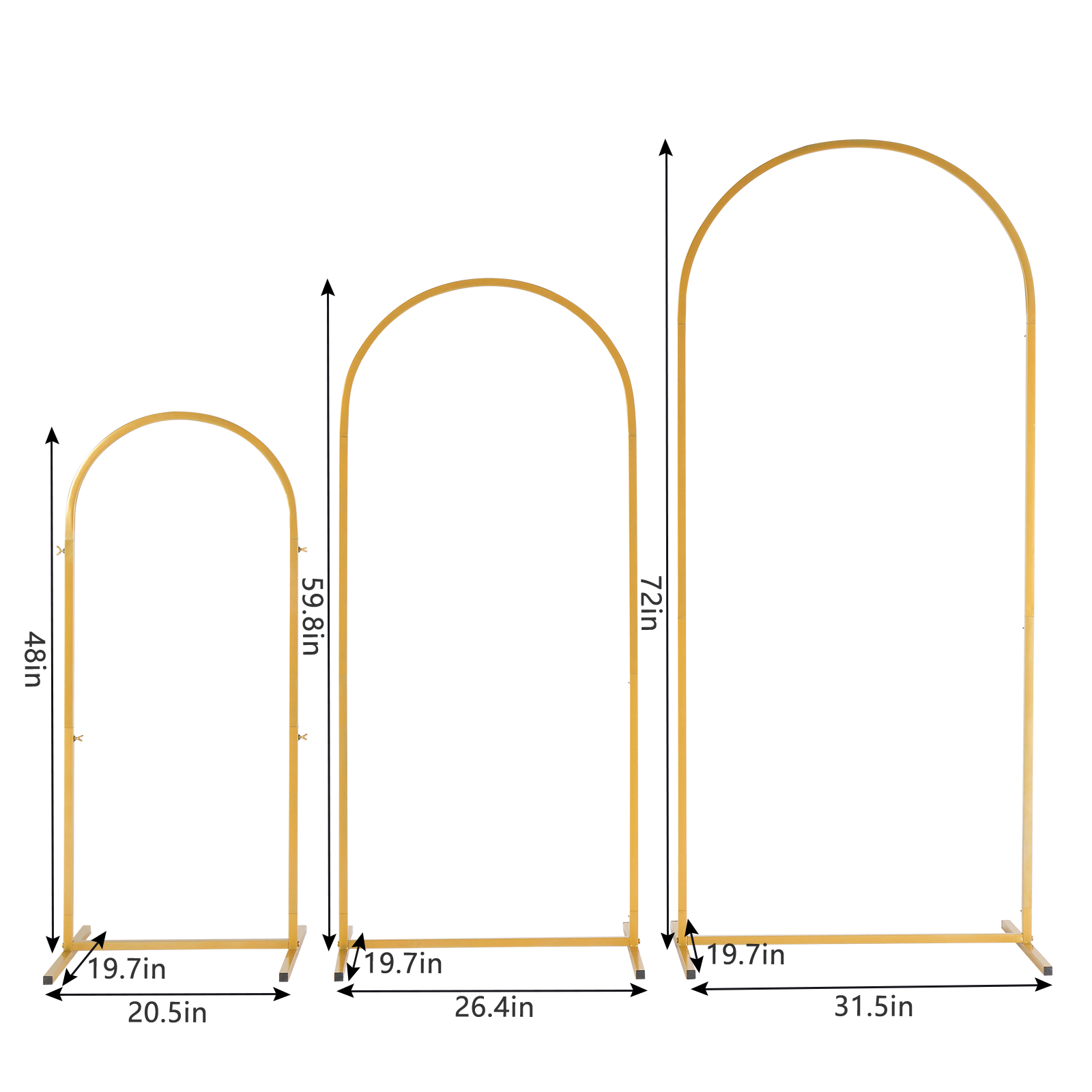 Paquete de 3 arcos metálicos d - Balloon Arch Kit reseña y precio