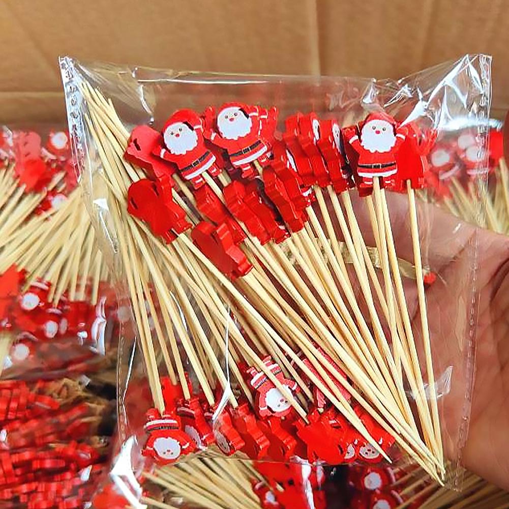 50 Palillos de Cóctel Navideño - Centerpiece Stick reseña y precio